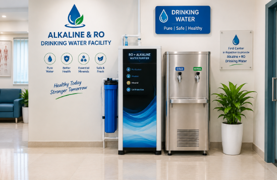 Alkaline & RO Water at Dr. Harish Kumawat Physio Hospital Kuchaman